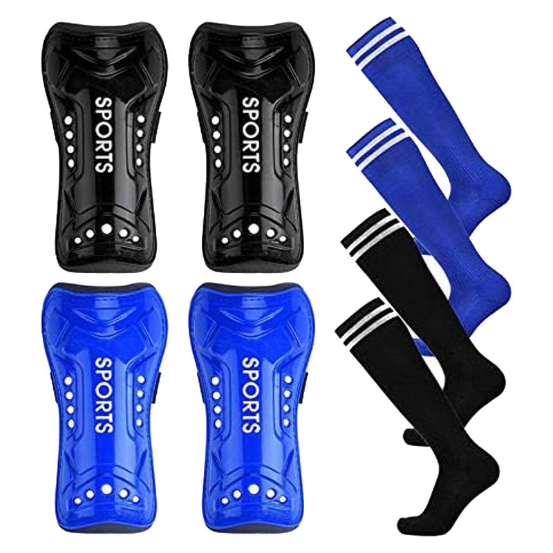Haploon Soccer Shin Guards for Kids Youthï¼ŒSoccer Football Shin Pads Protective Soccer Shin Pads & Sleeves Equipment - Football Gear for 3 5 4-6 7-9 10-12 Years Old Children Teens Boys Girls - Image 1